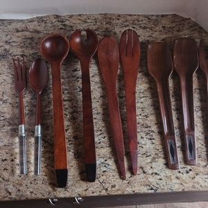 WOODEN SALAD SPOON SETS EACH
